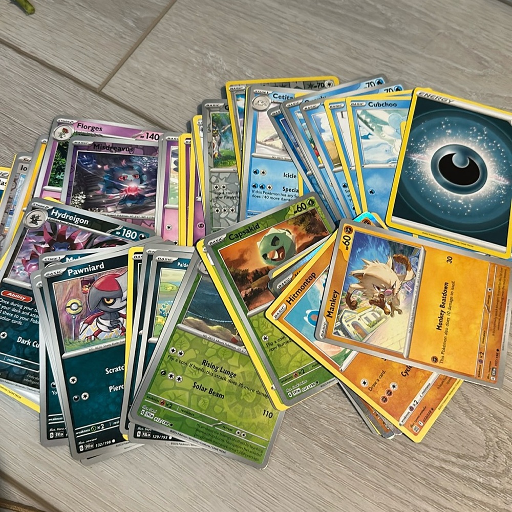 Stack of Pokémon cards